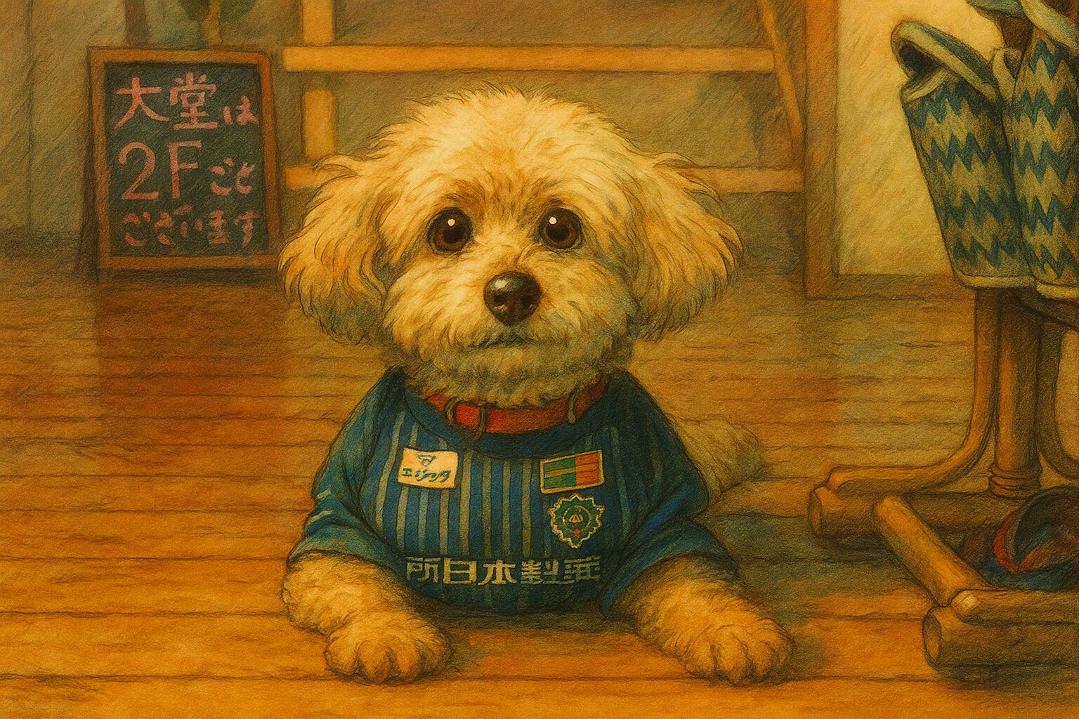 ハナマルくんのジブリ風写真