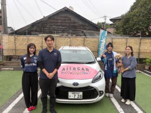 リポーターのお二人の記念撮影